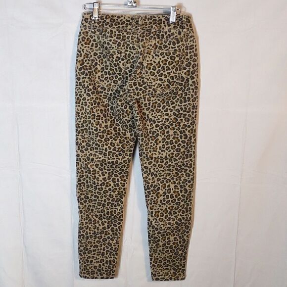 Knix Rose Stretch Animal Print Denim Jeans - Picture 3 of 7